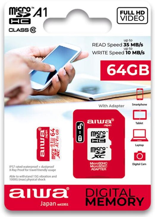 MEMÓRIA MICRO-SD AIWA MSDC10-64GB