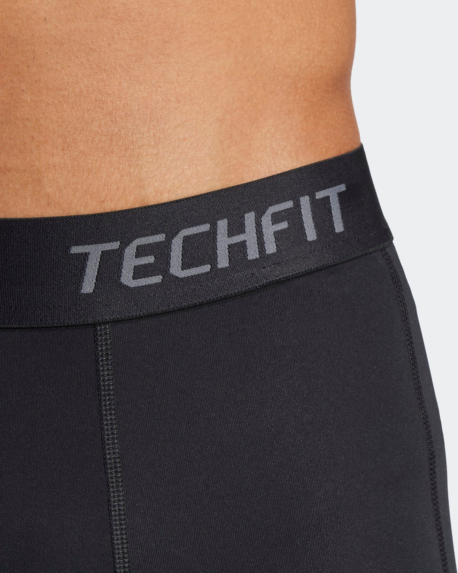 Trainingstights ADIDAS PERFORMANCE "TECHFIT COMPRESSION TRAINING 3/4 TIGHTS", Herren, Gr. L, N-Gr, schwarz (schwarz, normal, gr.), Obermaterial: 83% Polyester, 17% Elasthan, 3/4-Länge, Hosen Trainingstights, für Fitness, 3/4-Länge, ohne Verschluss, atmung