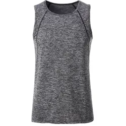 Funktions-Tanktop "JN494" - L - black-melange/black