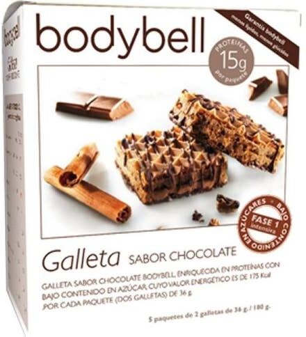 BodyBell galleta Sabor Chocolate 5 X34 g