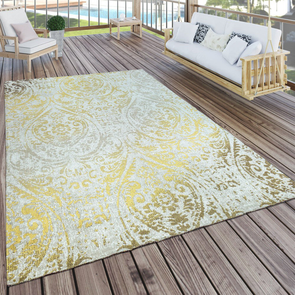 Sol 27 Outdoor Rebekah Damask Indoor / Outdoor Area Rug Rectangular 160cm x 220cm