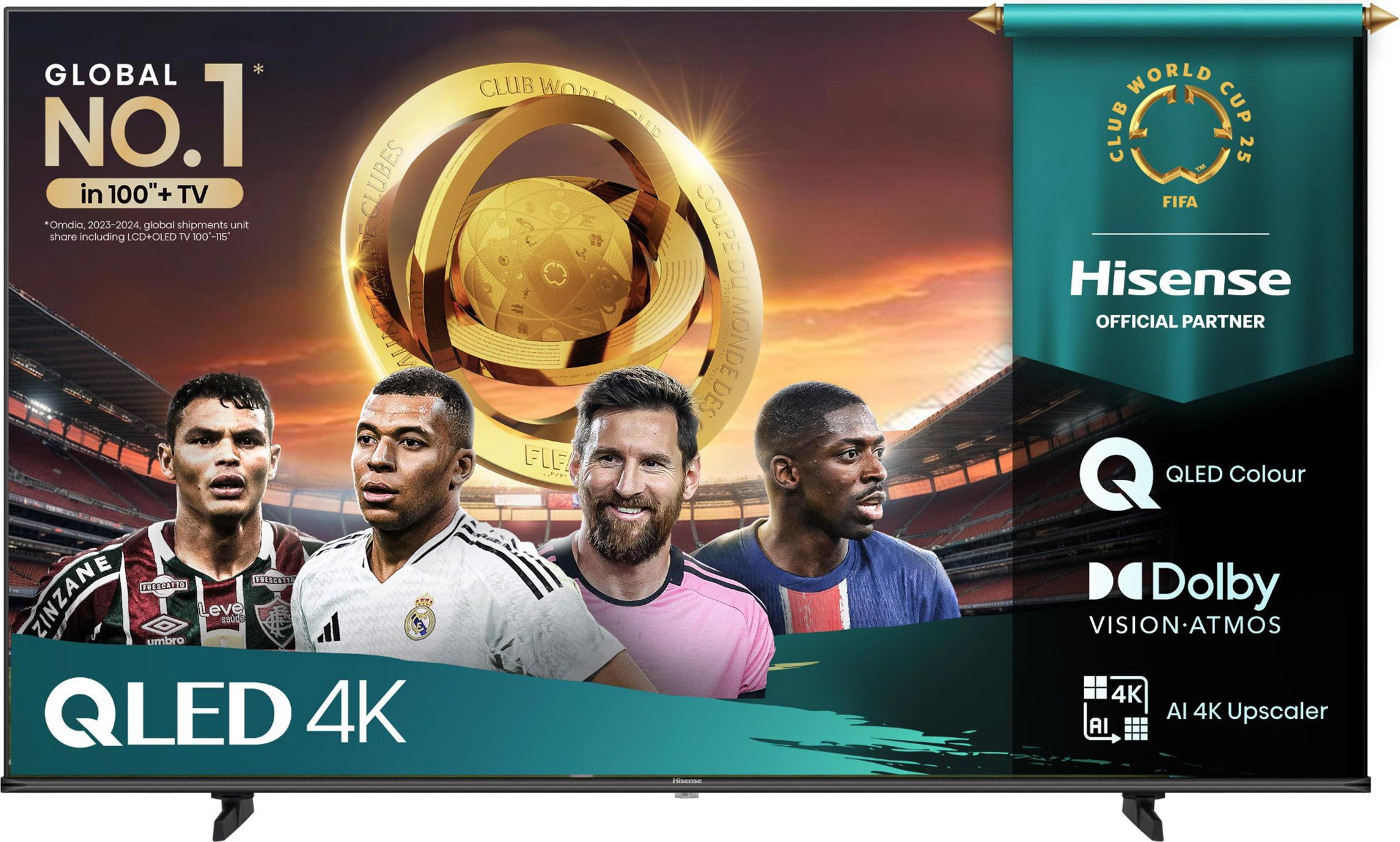 Hisense 55 '' E7Q | Hi-QLED Smart TV 4K 60 Hz, 139,7 cm (55"), 3840 x 2160 Pixel, QLED, Smart-TV, WLAN, Schwarz