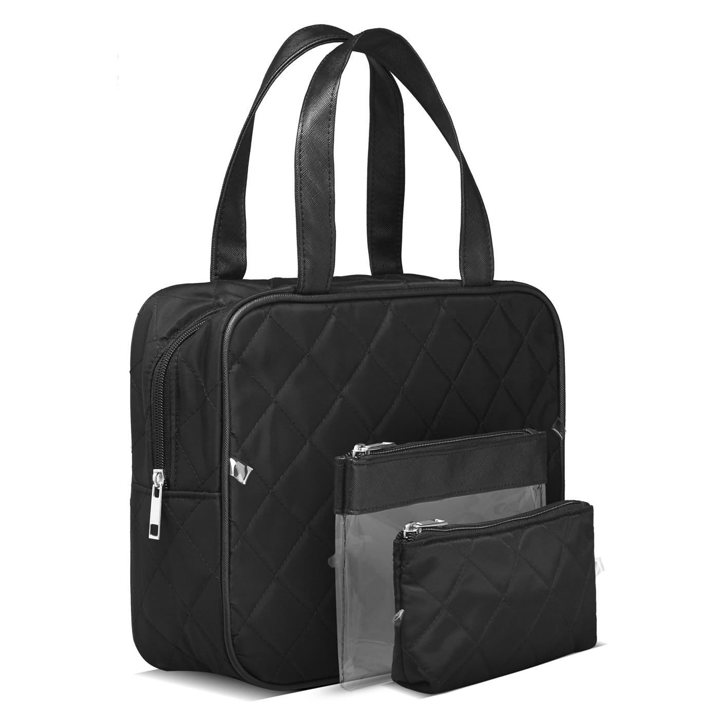 Cimi Gillian Jones - 3-piece Cosmetic Bag Set in 100% Recycled Plastic (10113-BA)