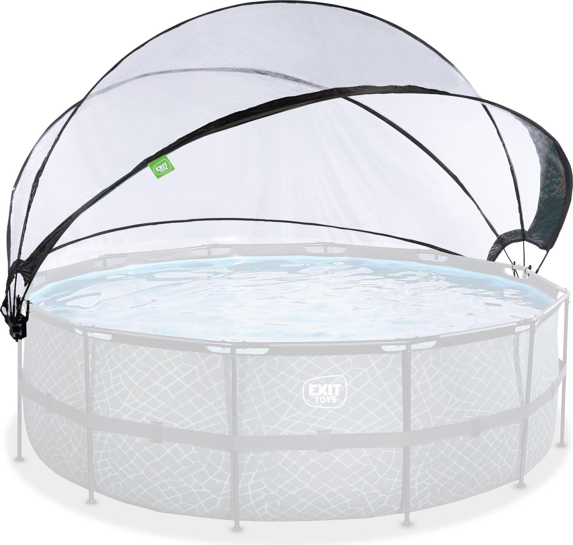 EXIT Pool Überdachung ECO ø427cm, Pool Dome, Universal, Pool-Zubehör, Wetterfest