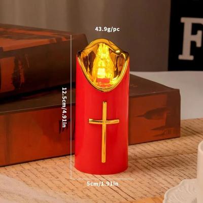 Uplift Treasures Flameless LED Memorial Grave Candle Battery Operated Light b