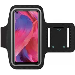 SmartFitness Oppo A54 5G Handy Sport Armband, Smartphone Sportarmband, Schwarz
