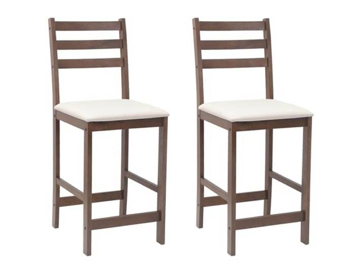 POUFGDR Esszimmerstühle, 2 Stück, Massivholz Modernes minimalistisches Design, ergonomische Rückenstütze, stabiles Gummiholz, Innenbereich, Essbereich