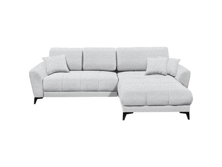 Mid.you Ecksofa, Hellgrau, Kunststoff, L-Form, einmalig seitenverkehrt montierbar, 281x189 cm, Schlafen auf Sitzhöhe, Rücken echt, Wohnzimmer, Sofas & Couches, Wohnlandschaften, Ecksofas