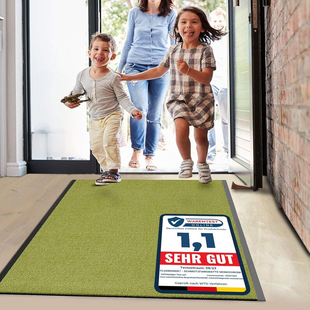 Duurzame Antislip Deurmat op Maat - Wasbaar en Vuilabsorberend