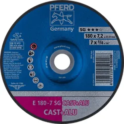 PFERD TOOLS Schruppscheibe E Leistungslinie SG CAST+ALU für Guss/Alu - 62217681