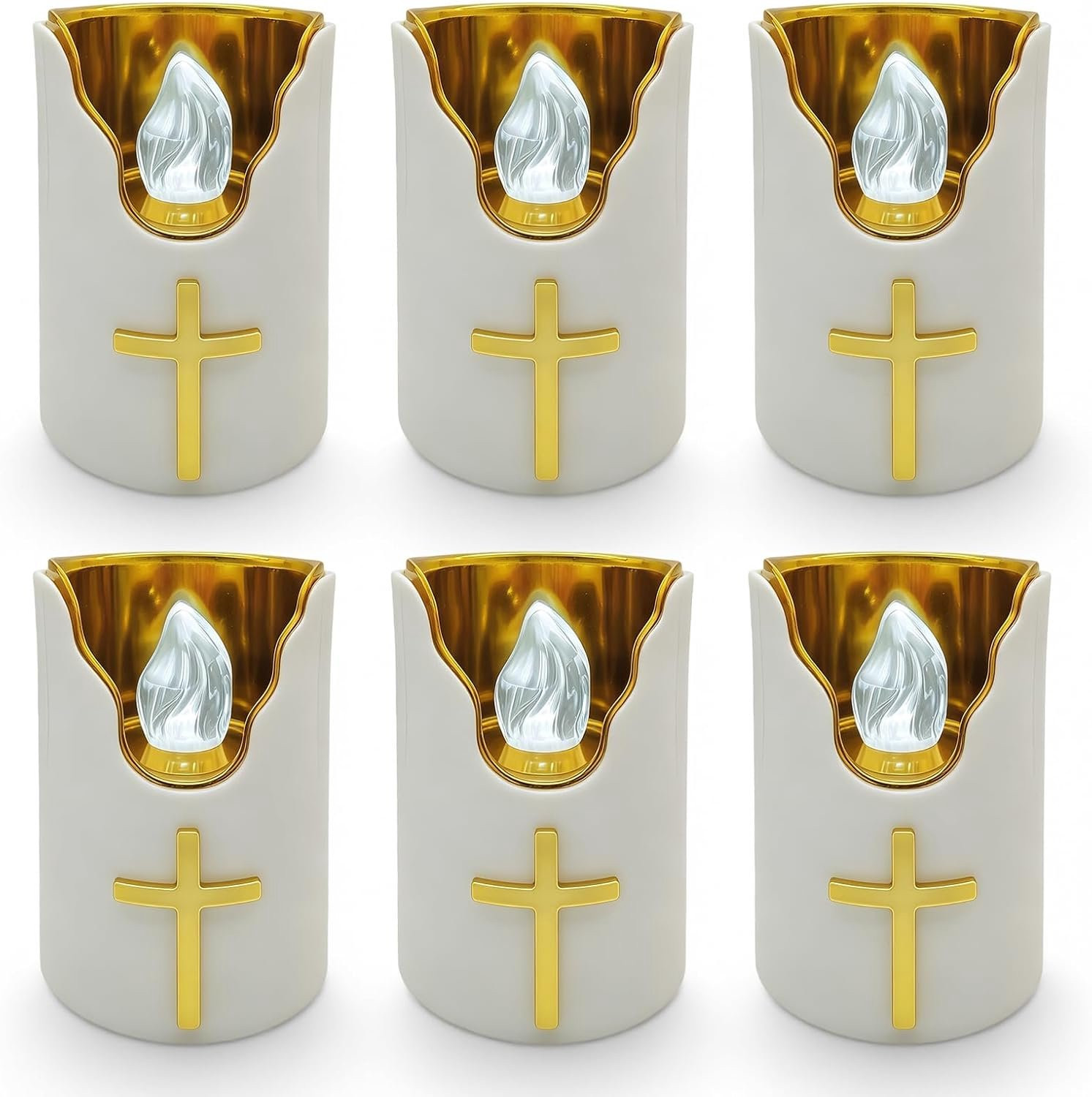 Vemera LED Grave Lights - Set van 6 Waterdichte Flameless Kaarsen met Realistische Flicker