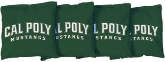 Skip's Garage Cal Poly Mustangs Green Cornhole Bags