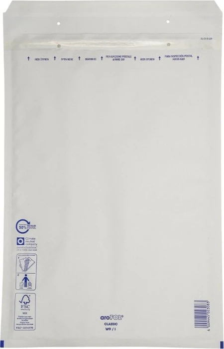 aroFOL CLASSIC 50 Luftpolstertaschen W9/I weiß für DIN E4