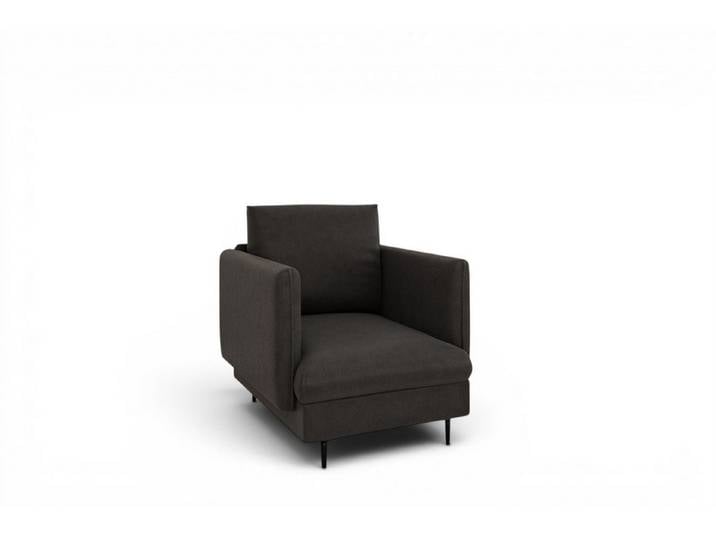 Fun Möbel Sessel Designersessel HELMER in Stoff, Rucken echt bezogen