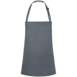 Karlowsky, Kochschürze, Kurze Latzschürze Basic mit Schnalle und Tasche (One Size)