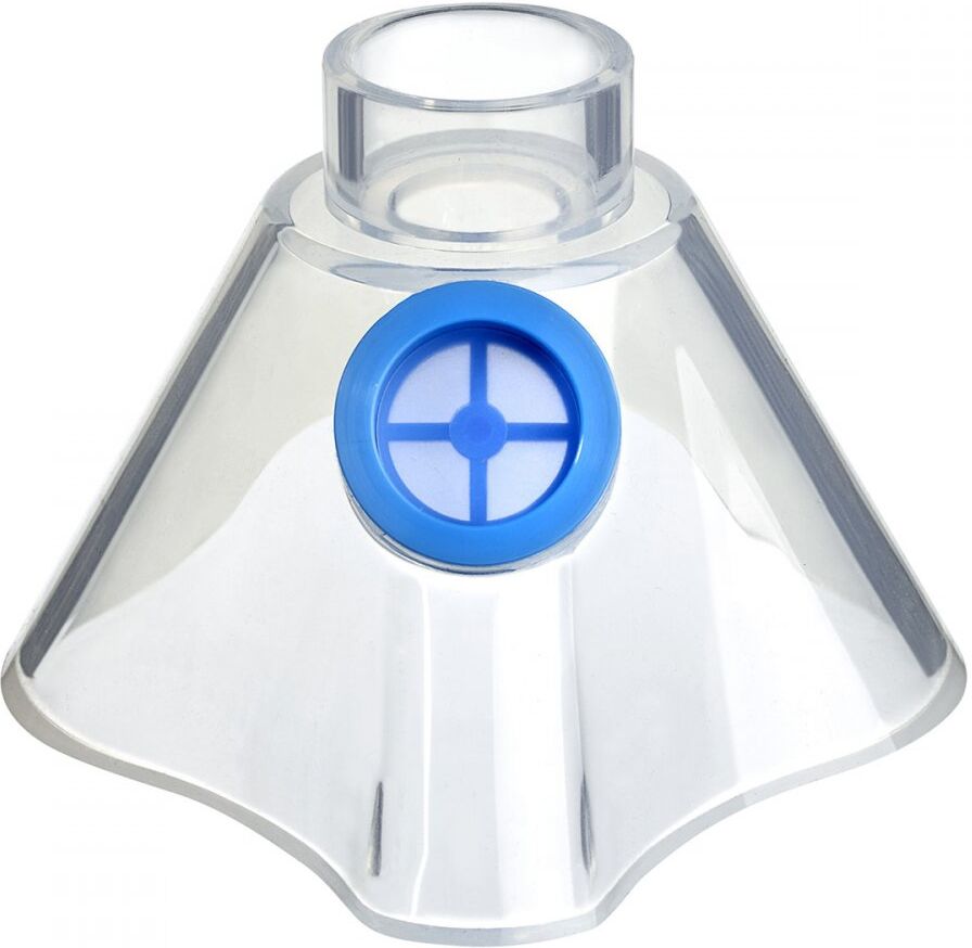 Aponorm Inhalationsgerät Maske Silikon Größe l blau 1stk