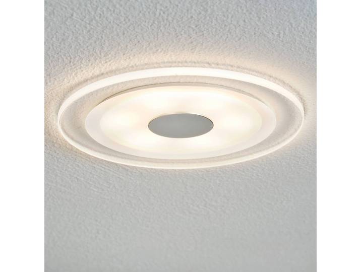 Paulmann Whirl LED-Einbauleuchte 6W 3er-Set rund Whirl, dimmbar, alu / grau / zink, für Wohn- / Esszimmer, Aluminium, Modern, Einbauleuchte