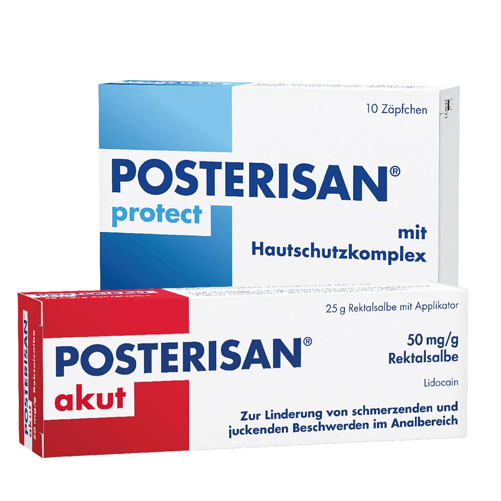 Posterisan akut 50 mg/g Rektalsalbe & protect Suppositorien 1 St