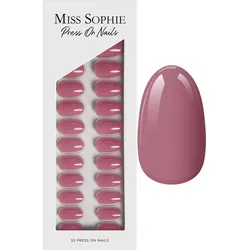 MISS SOPHIE Press On Nails Rosewood Love Short Round - rot
