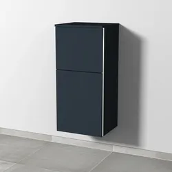 Sanipa Mittelschrank „3way“ 400 × 850 × 345 mm Anschlag links, in Marine (matt), Anschlag links