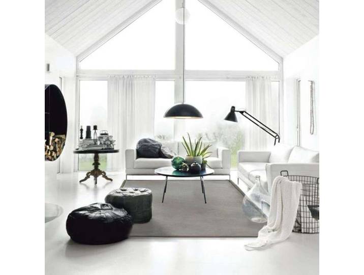 Tapis aspect velours extra-doux écru 160x230