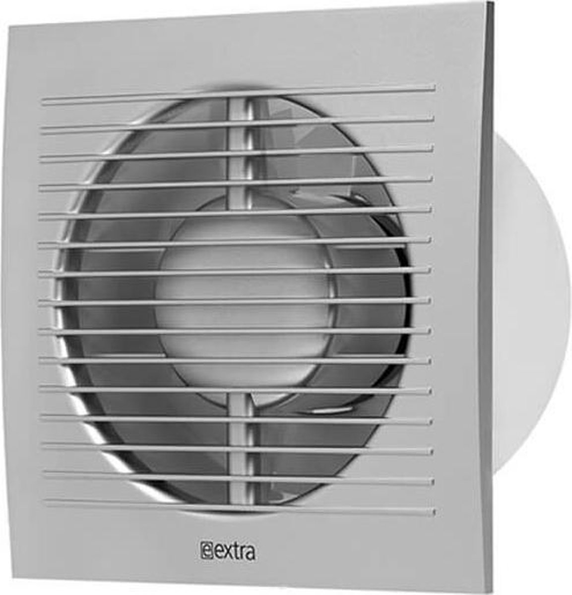 EUROPLAST Badkamer Afzuigventilator met Timer - Diameter 100 mm - Zilver