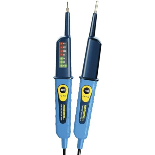 Pancontrol PAN volttester 400FI spanningsmeter met led-display 6-400V AC/DC en 30mA FI-test
