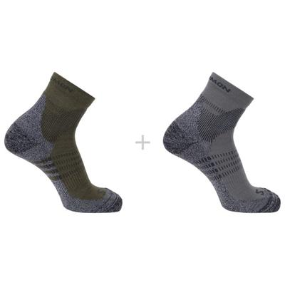 Salomon - X Ultra Access Quarter 2-Pack - Wandersocken 39-41 | EU 39-41 grau