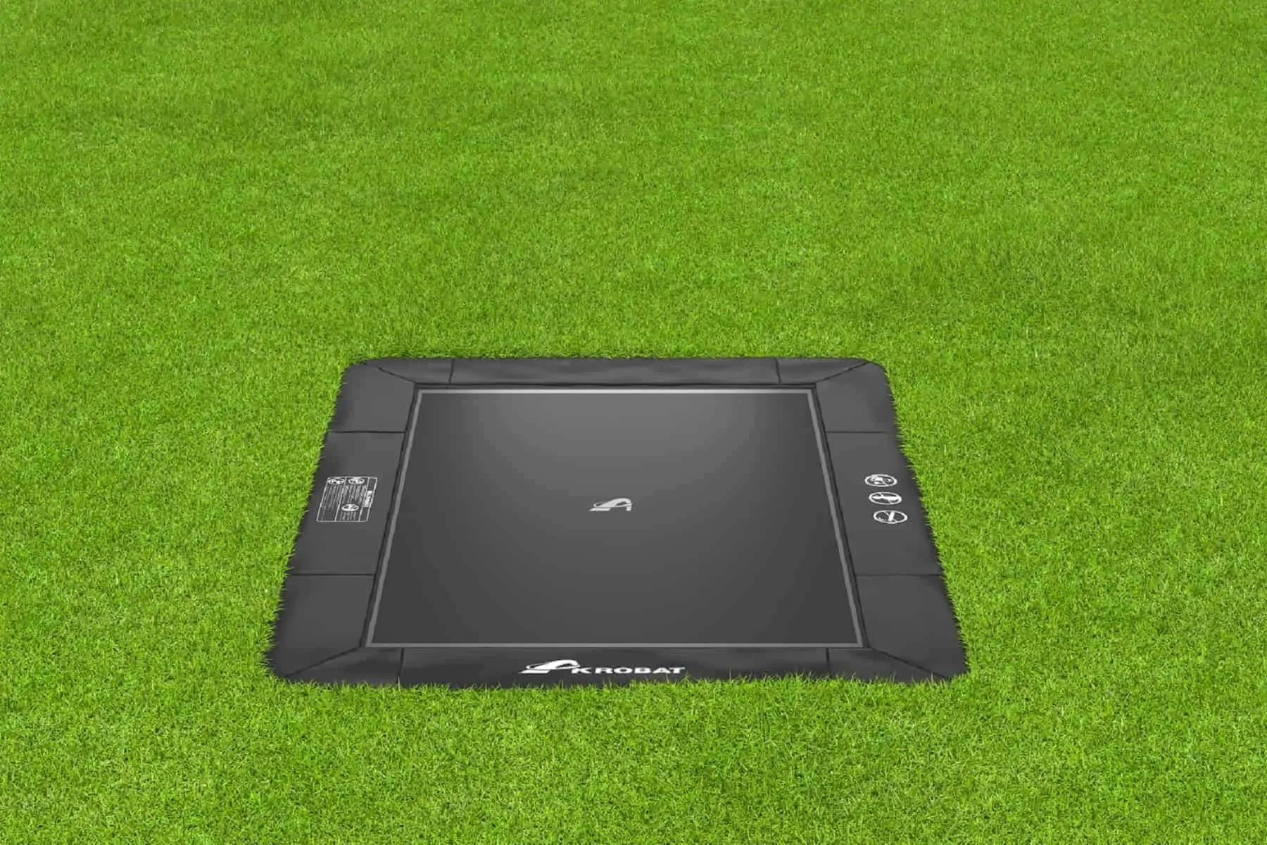 Trampolin AKROBAT PRIMUS FLAT, 430x305 cm, Schwarz (Sonderedition)