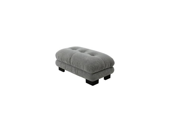 DRIPEX Pouf de canapé en Chenille Gris 112×68×52cm