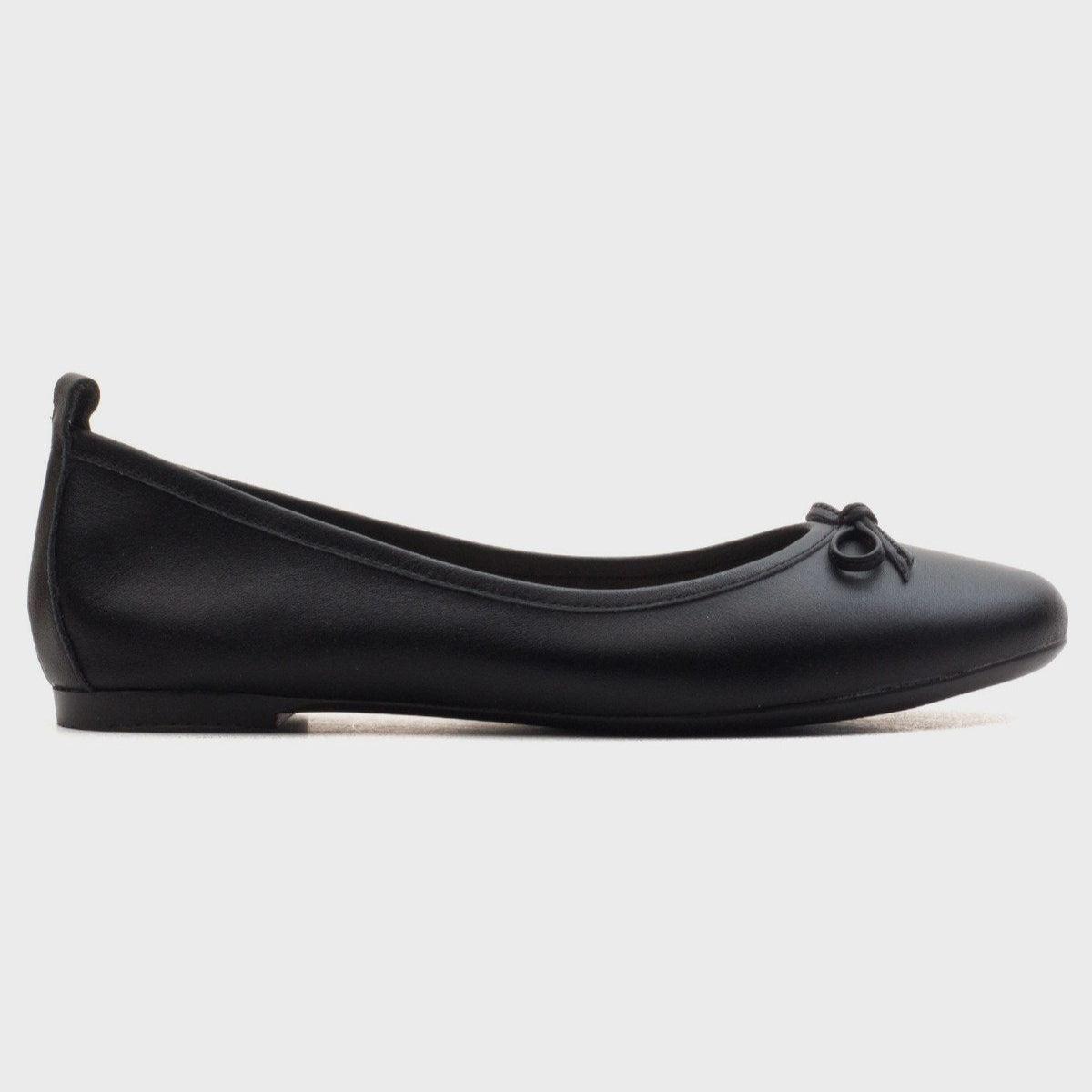 Forever & Always Florence Ballerinas aus Leder - Schwarz