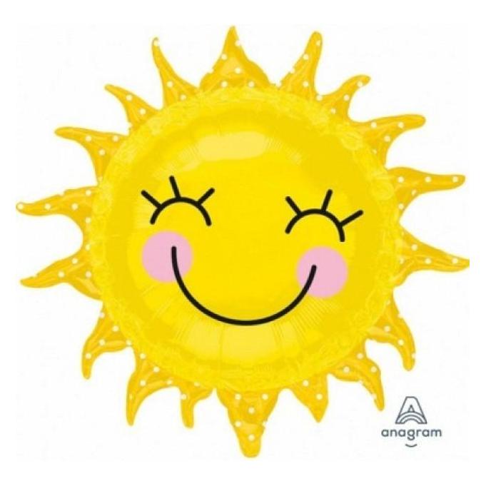Anagram SuperShape Sonnige Sonne Folienballon verpackt 74 (5x) (2451975)