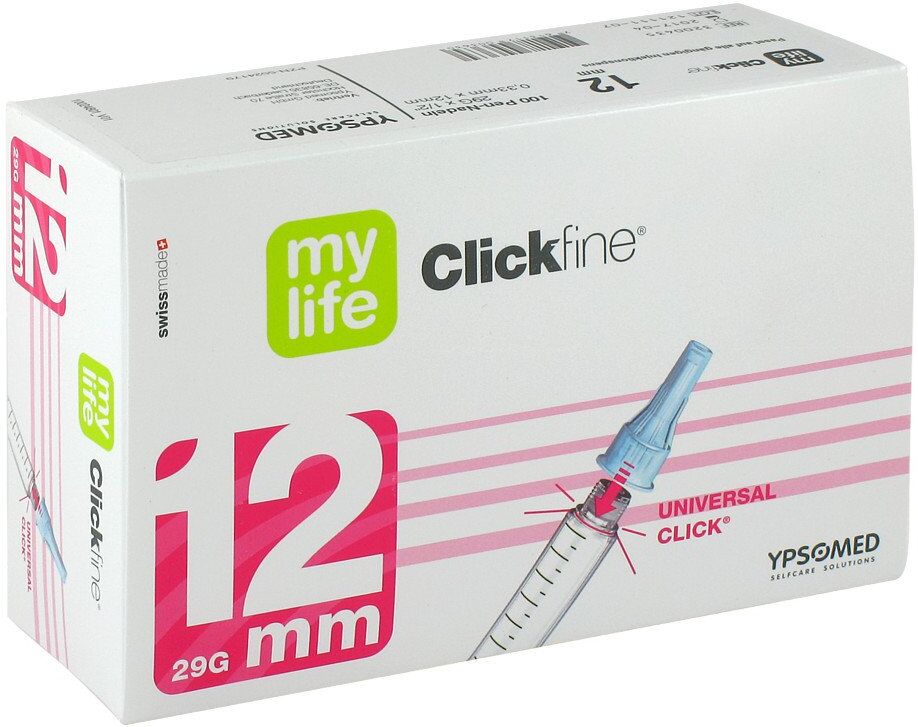 Mylife Clickfine Pen-nadeln 12 mm 100stk