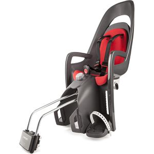 Hamax Fahrrad-Kindersitz Caress, 9 - 22 kg Traglast, grau/rot, Sattelrohrmontage