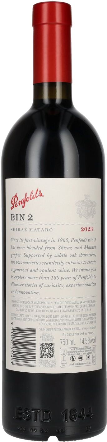 Penfolds BIN 2 Shiraz Mataro 2023 14,5% Vol. 0,75l