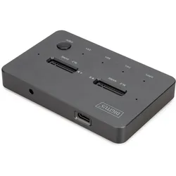 Digitus NVMe Klonstation USB3.1 Gen2 Typ-C NVMe M.2 SSD Gehäuse, SSD + Festplatte Zubehör
