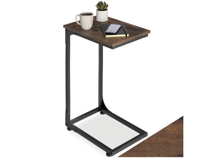 Beistelltisch Erie 40x30x63cm - Industrial Holz dunkel, rustikal