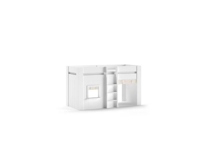 Furnlux Hochbett Reno Weiß 128x206x121 cm, Babymöbel & Kindermöbel, Kinderzimmer & Jugendzimmer, Kinderbetten, Hochbetten