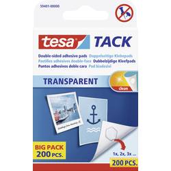 tesa TACK Doppelseitige Klebepads Transparent Inhalt: 200 St. 59401-00000-01
