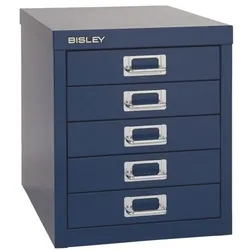 Bisley Schubladenschrank »MultiDrawer« A4, einbahnig, 5 Schübe blau, 27.9x32.5x38 cm
