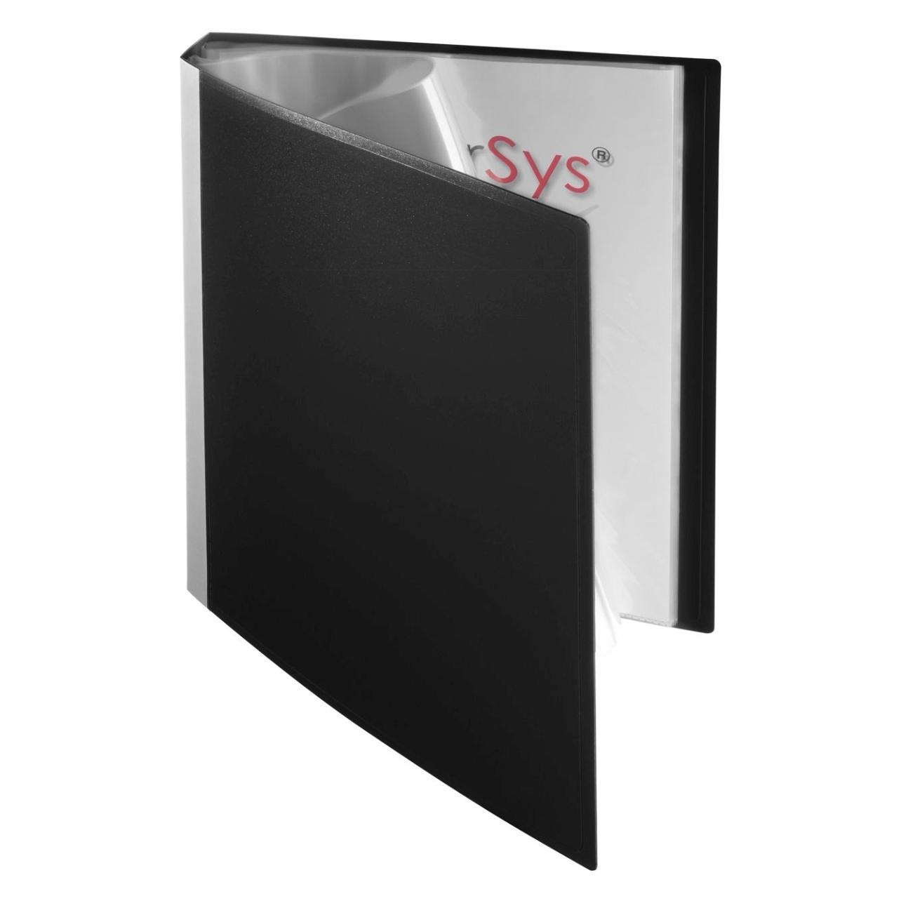 Foldersys Sichtbuch DIN A4, 30 Hüllen schwarz (A4) (25003-30)