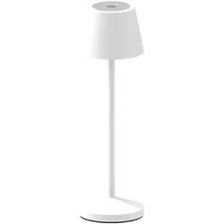 Lumisky EMILY H25CM Kabellose Tischleuchte Stahl Weiss