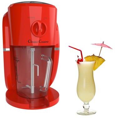 Frozen Drink Maker - Mixer and Ice Crusher Machine by Classic Cuisine (Red)