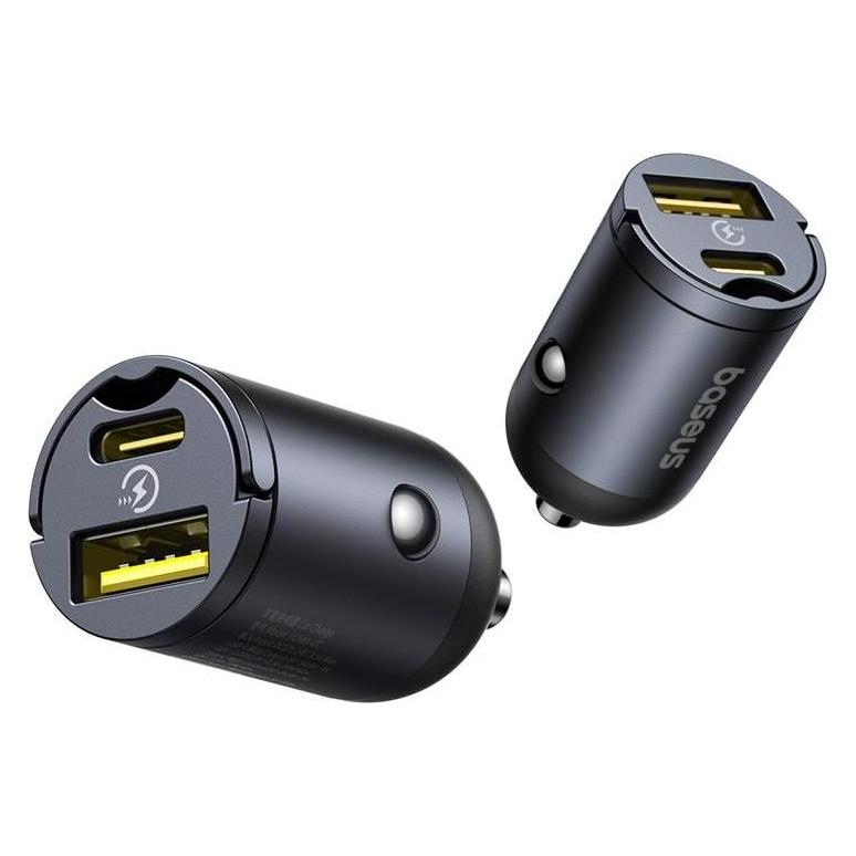 Baseus Tiny Star Mini Autoladegerät (U+C) 30W Cosmic Black (C00035001121-02)