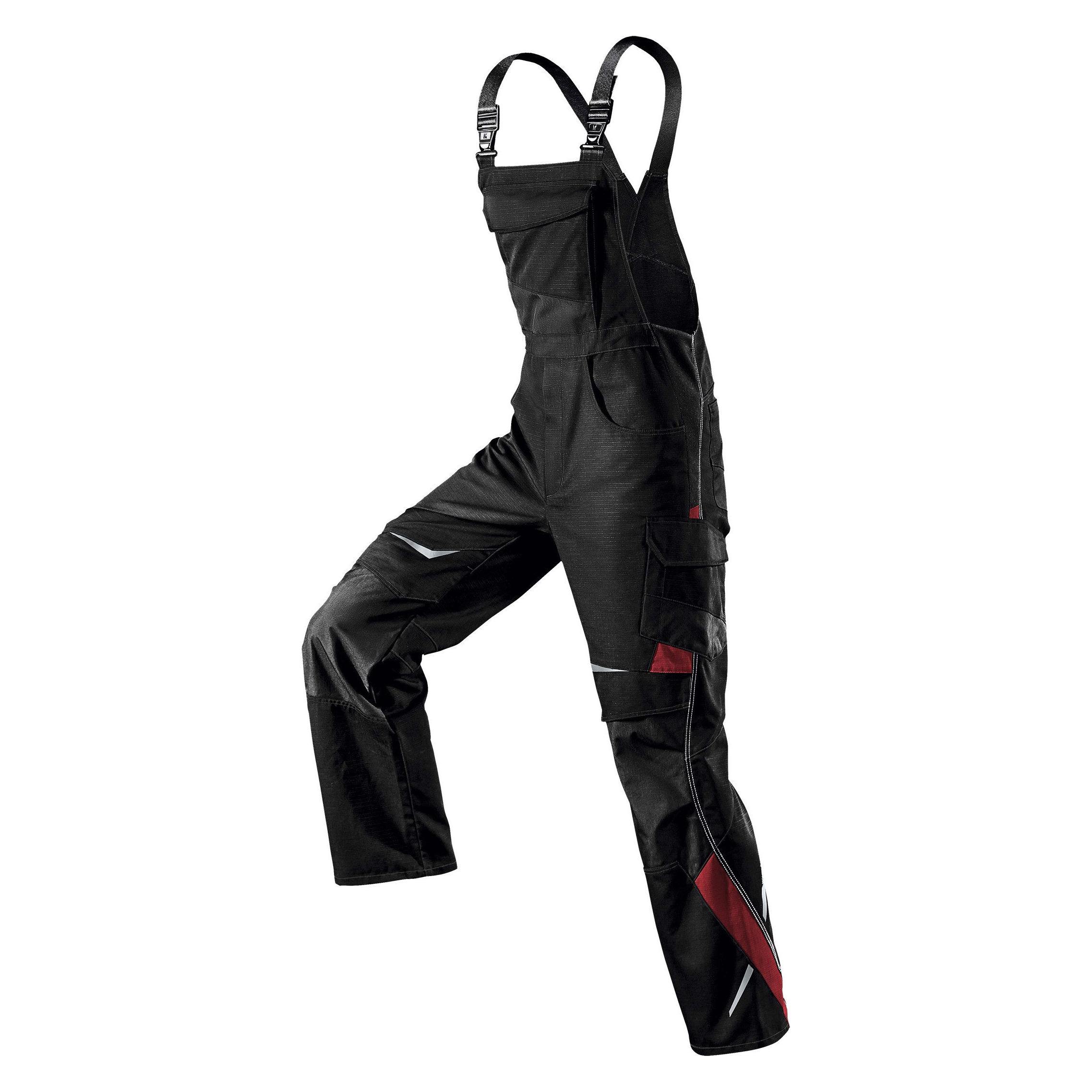 Kübler Pulsschlag Latzhose 3324 schwarz/mittelrot Grösse 66 (66) (210141)