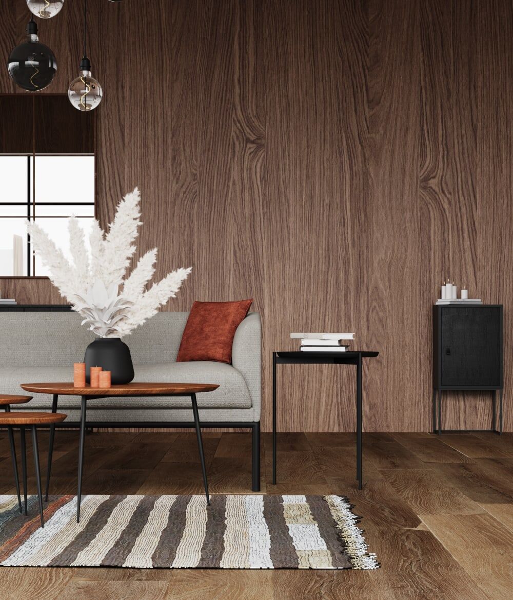 Pomax Gabinete de madera negro