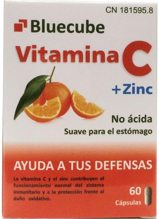BLUECUBE Vitamina C+ Zinc 60 caps