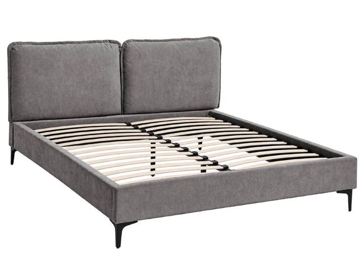 Beautysofa Polsterbett SOMBRA 160x200 cm (Doppelbett Stoffbett mit Lattenrost, allergikerfreundlich), abnehmbaren waschbaren Kopfteilkissen