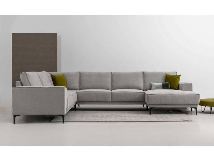 OTTO home Wohnlandschaft OLAND Struktur fein U-Form, XXL, B: 342 cm, Skandi-Design