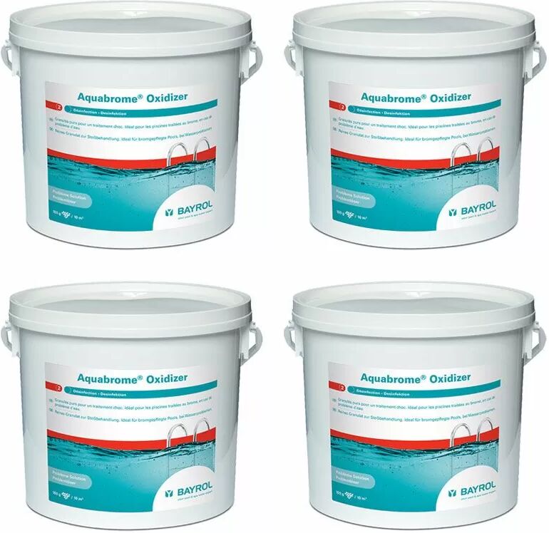 Aquabrome Oxidizer Regenerator Bayrol - brome choc - 20 kg (4 seaux de 5 kg)